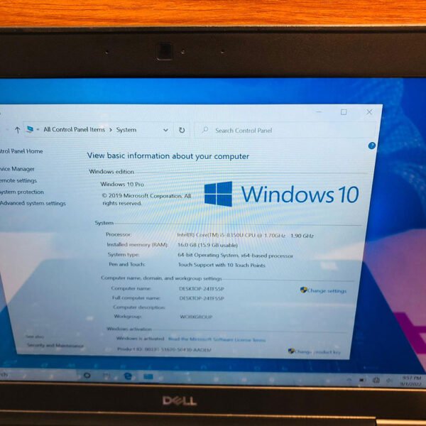 Dell-5490-i5-3.jpg Dell Latitude 5490 | Core i5 7th Gen | 16GB RAM | 256GB SSD | Intel HD Graphics | 14" FHD Touchscreen Laptop