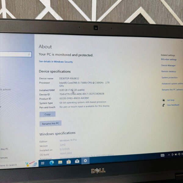 Dell-5570-i5-7th-gen-3.jpg Dell Latitude 5580 | Core i5-7300U 7th Gen | 8GB RAM | 256GB SSD | Intel HD Graphics 620 | 15.6" FHD IPS Laptop