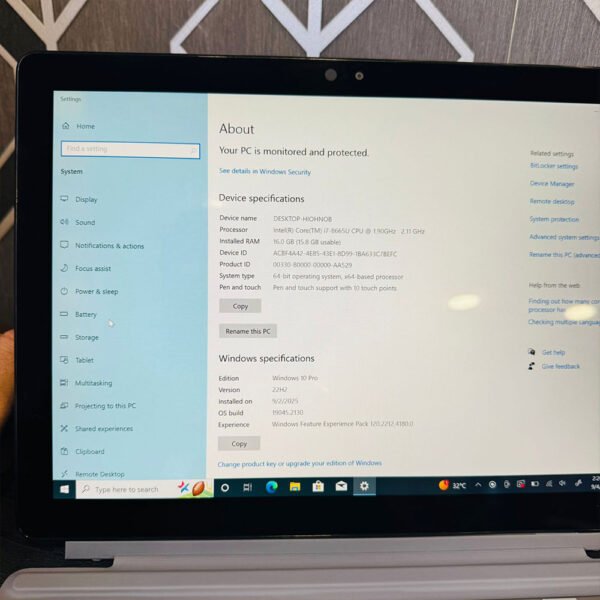 Dell Latitude 7200 2-in-1 | Core i7-8665U 8th Gen | 16GB RAM | 512GB SSD | Intel UHD Graphics | 12.3" FHD Touch Detachable Laptop