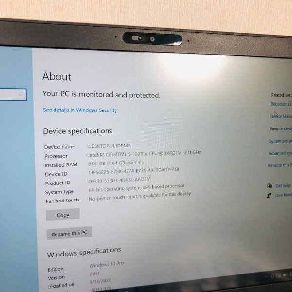 Dell Latitude 5410 | Core i5-10210U 10th Gen | 8GB RAM | 256GB SSD | Intel UHD Graphics | 14" FHD Business Laptop