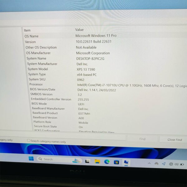 Dell XPS 13 7390 | Core i7-10710U 10th Gen | 16GB RAM | 256GB SSD | Intel UHD Graphics | 13.3" FHD IPS Ultrabook