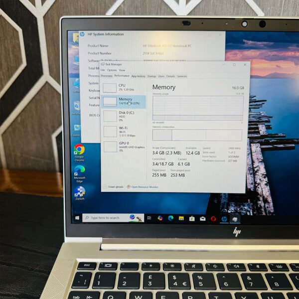 HP EliteBook 830 G7 | Core i5-10310U 10th Gen | 16GB RAM | 256GB SSD | Intel UHD Graphics | 13.3" FHD Laptop