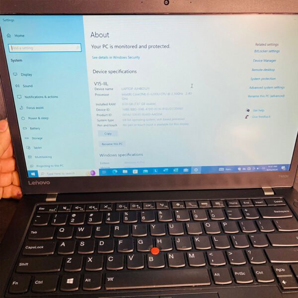 Lenovo ThinkPad T460s | Core i7 6th Gen | 8GB RAM | 256GB SSD | Intel Graphics | 14" Laptop