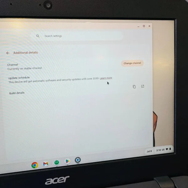 Acer Chromebook 311 C722 | MediaTek Kompanio 500 MT8183 | 4GB RAM | 32GB eMMC | 11.6" HD Chromebook